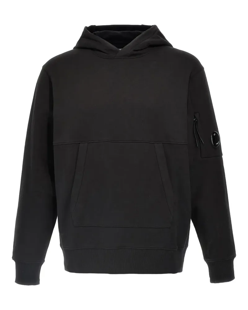 C.P. Company Hoodie mit Linsen-Detail - Schwarz Schwarz