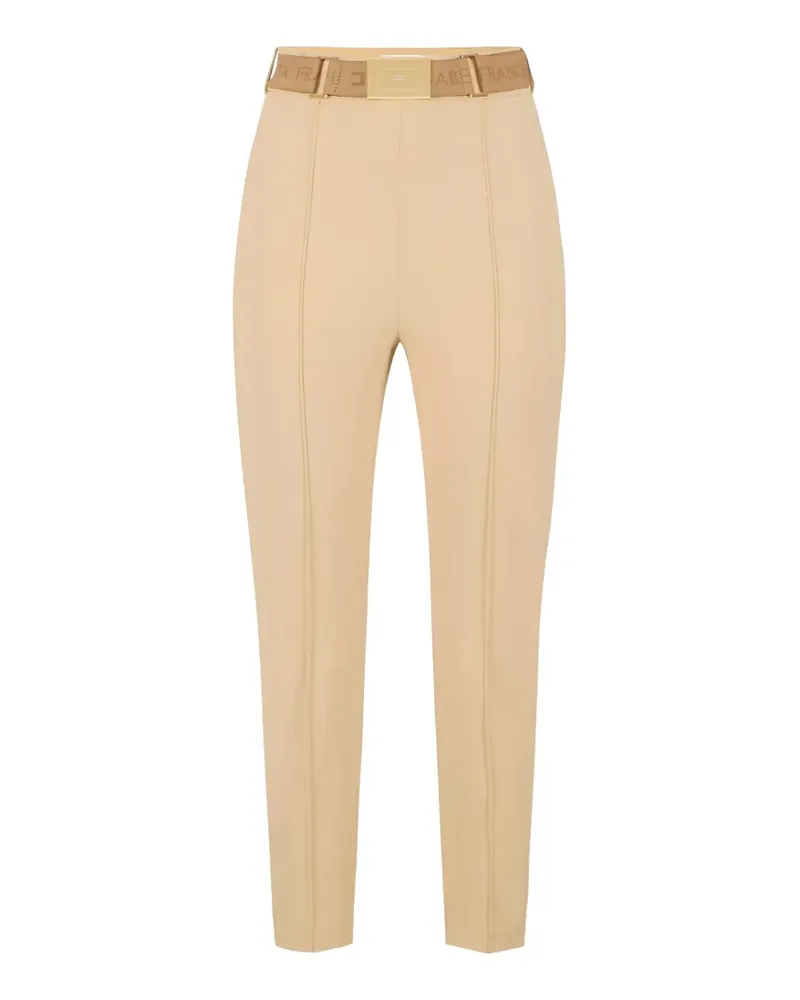 Elisabetta Franchi Hose mit Gürtel - Nude Nude