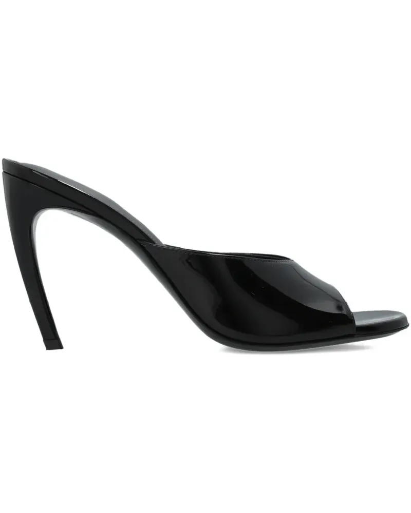 ATTICO 100mm peep-toe stiletto sandals - Schwarz Schwarz