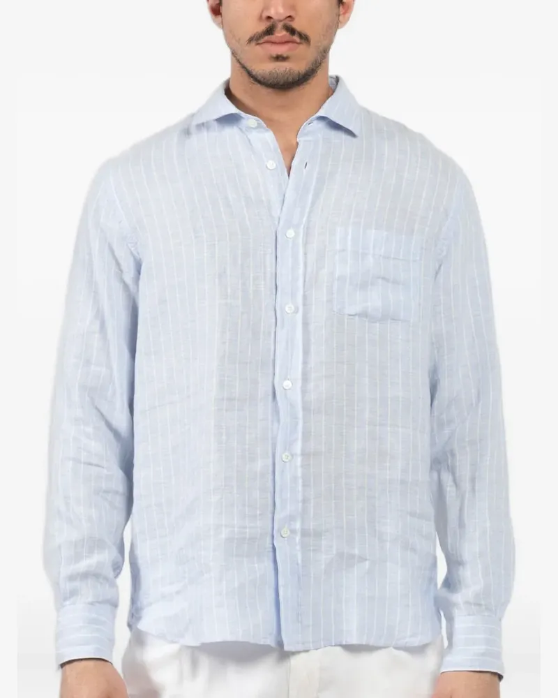 Hartford Hemd aus Leinen - Blau Blau