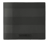 Portemonnaie mit Karomuster - Schwarz