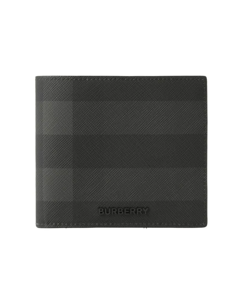 Burberry Kariertes Portemonnaie - Schwarz Schwarz