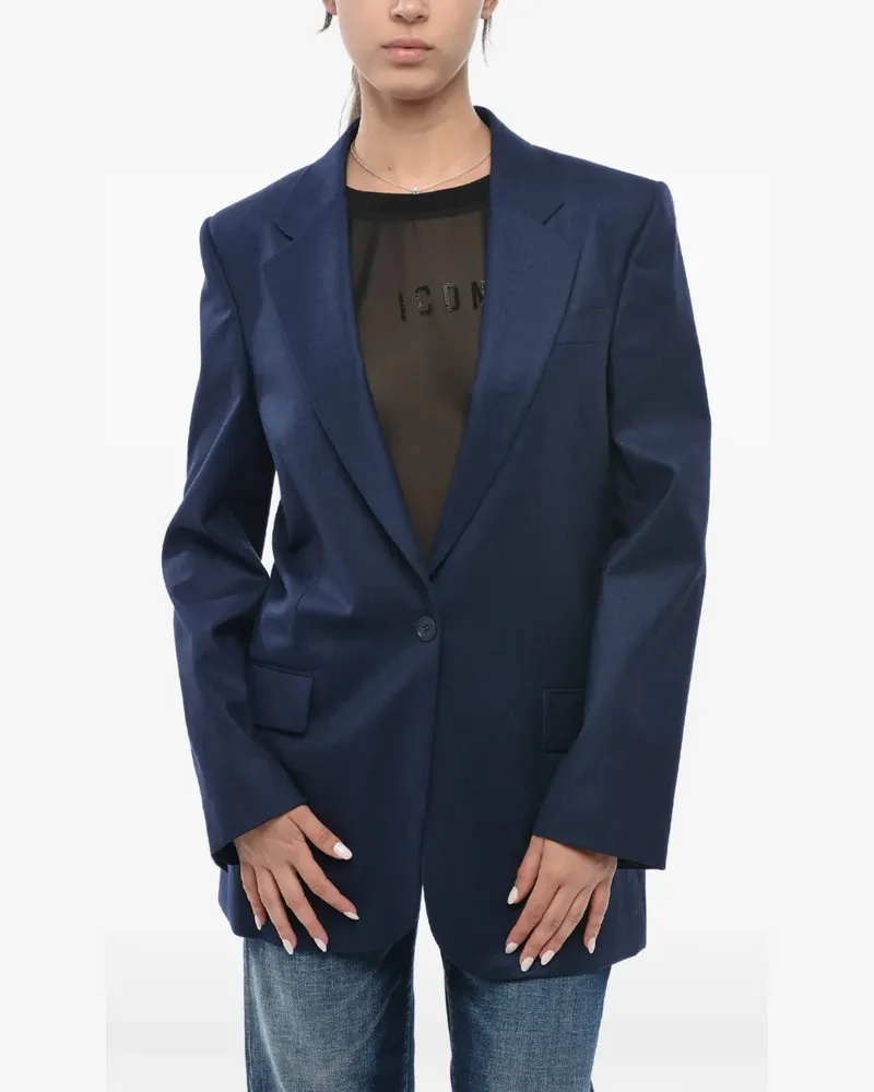 Stella McCartney Einreihige Jacke - Blau Blau