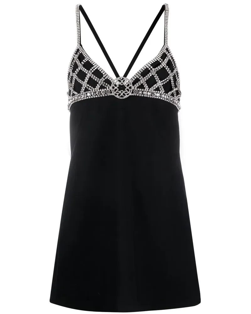 Elie Saab Kristallverziertes Kleid - Schwarz Schwarz
