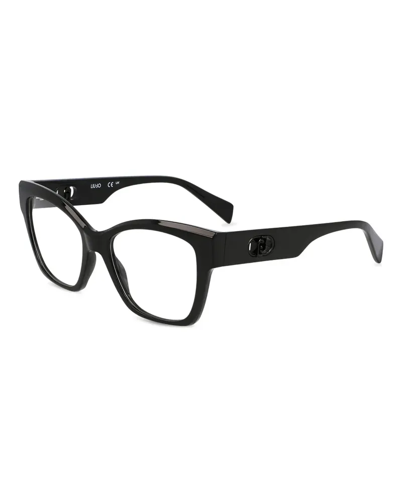 Liu Jo Brille mit Logo-Schild - Schwarz Schwarz