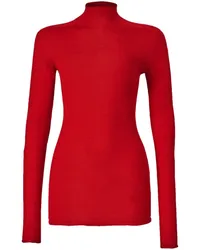 Carolina Herrera New York Pullover mit Stehkragen Rot