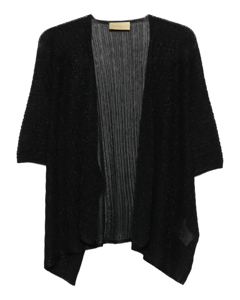 Momoni Offene Divina Jacke - Schwarz Schwarz