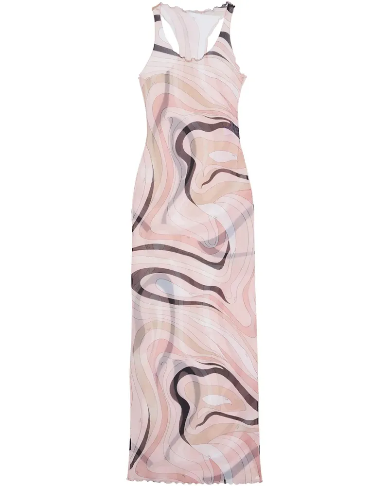 Emilio Pucci Kleid mit Marmo-Print - Nude Nude