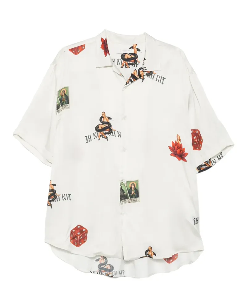 IH NOM UH NIT graphic-print short-sleeve shirt - Weiß Weiß