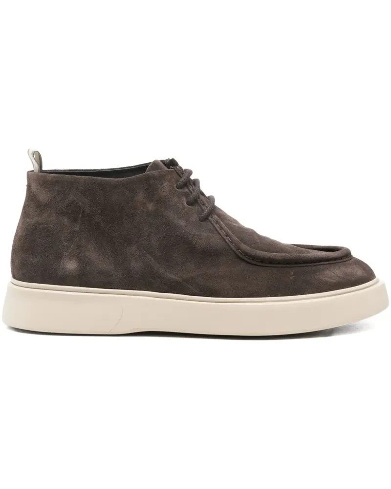 Officine Creative Italia Frame 002 suede ankle boots - Braun Braun