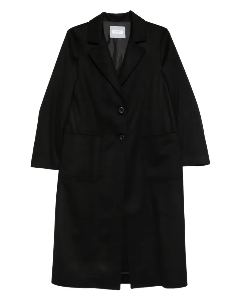 BARBA notch-collar single-breasted coat - Schwarz Schwarz