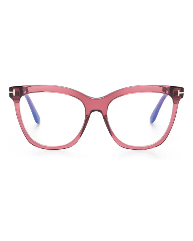 Tom Ford Brille mit eckigem Gestell - Rot Rot