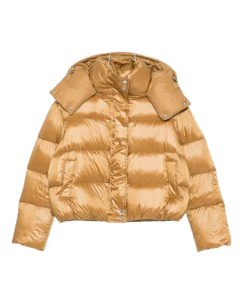 Patrizia Pepe padded hooded jacket - Nude Nude