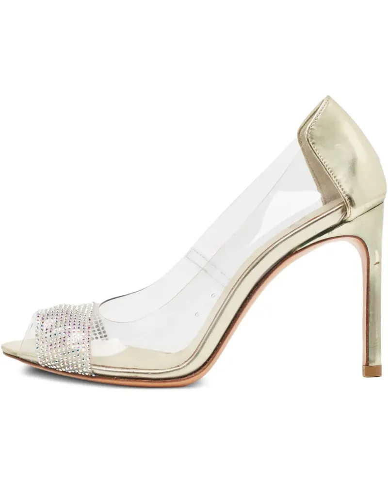 Stuart Weitzman Pumps mit Kristallen 105mm - Weiß Weiß