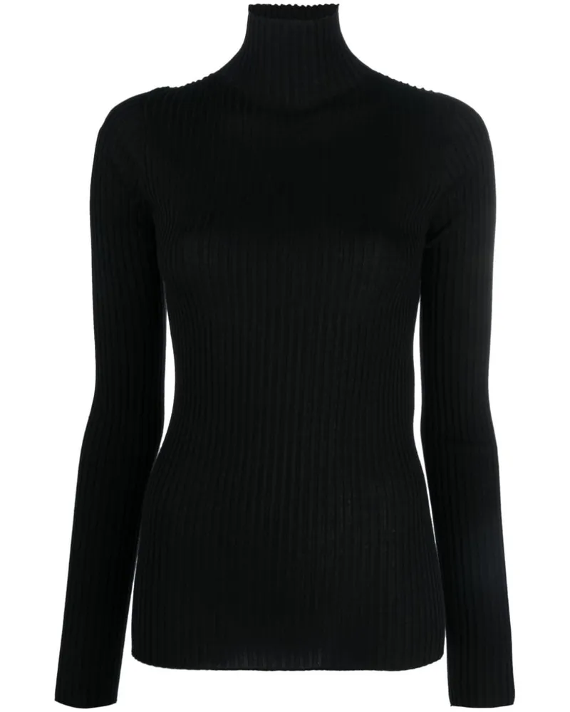 Jil Sander Tanktop mit Rollkragen - Schwarz Schwarz