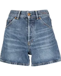 Chloé Bestickte Jeans-Shorts Blau