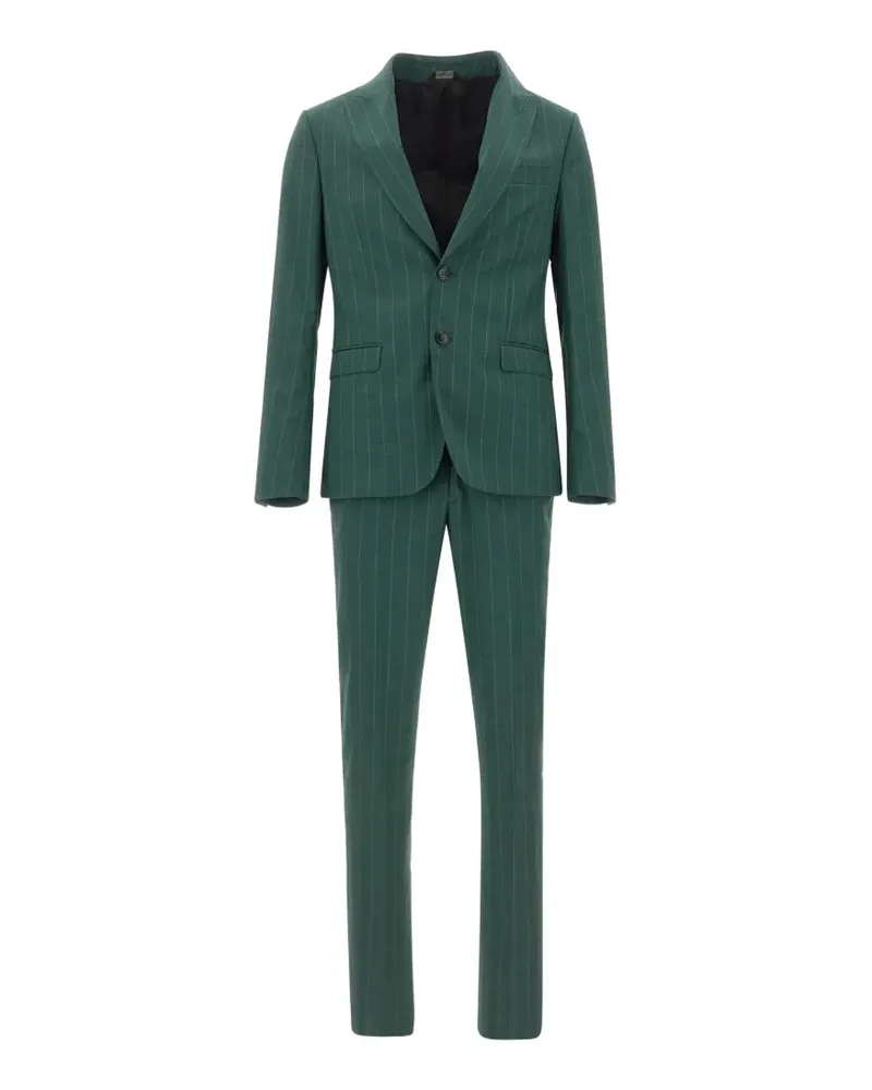 Emanuel Ungaro pinstripe peak-lapel suit - Grün Grün