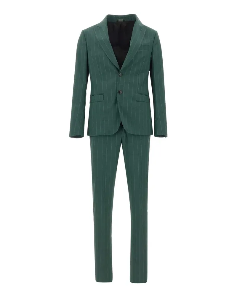 Emanuel Ungaro pinstripe peak-lapel suit - Grün Grün
