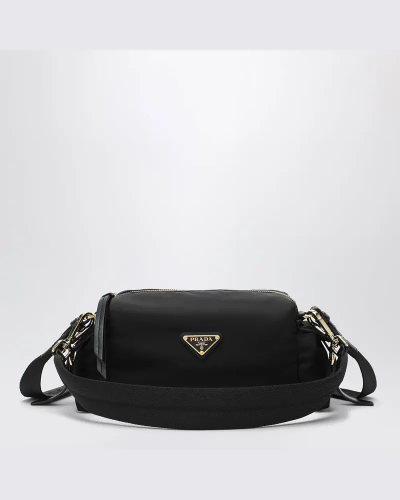 Prada Explore small Re-Nylon and leather shoulder bag - Schwarz Schwarz