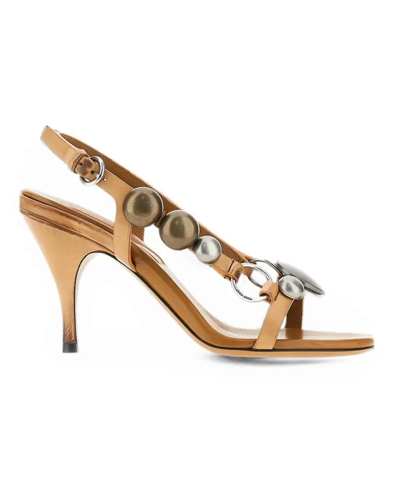 Miu Miu Sandalen mit Absatz - Braun Braun