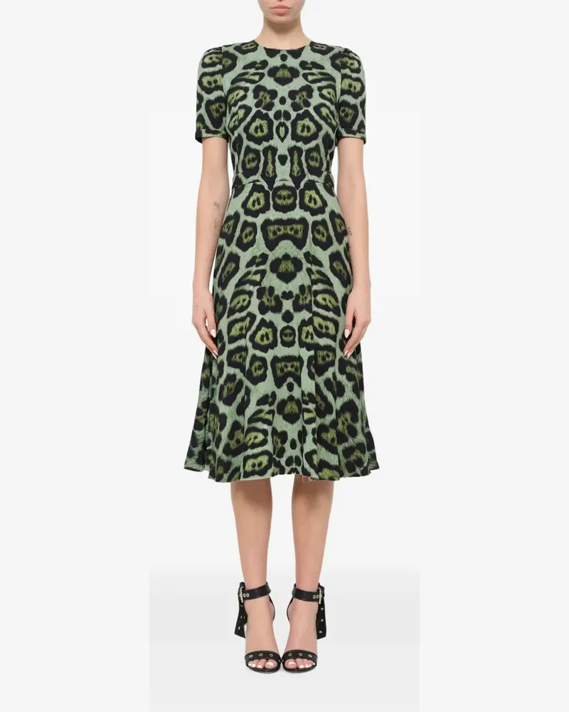 Givenchy Kleid mit Leoparden-Print - Grün Grün