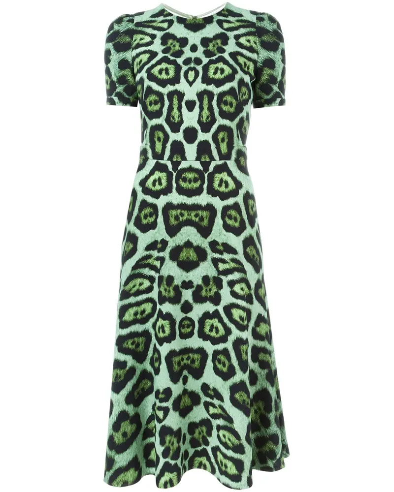 Givenchy Kleid mit Leoparden-Print - Grün Grün