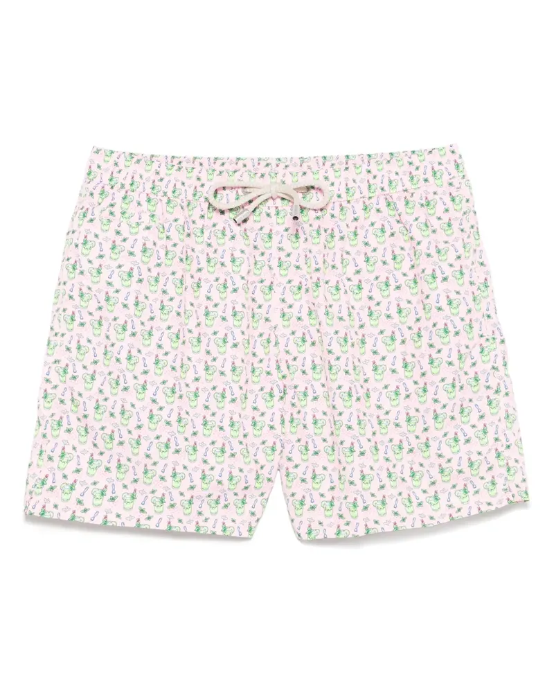 MC2 Saint Barth Lightning Micro Fantasy Badeshorts - Rosa Rosa