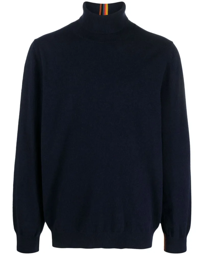 Paul Smith Kaschmirpullover mit Artist Stripe-Muster Blau