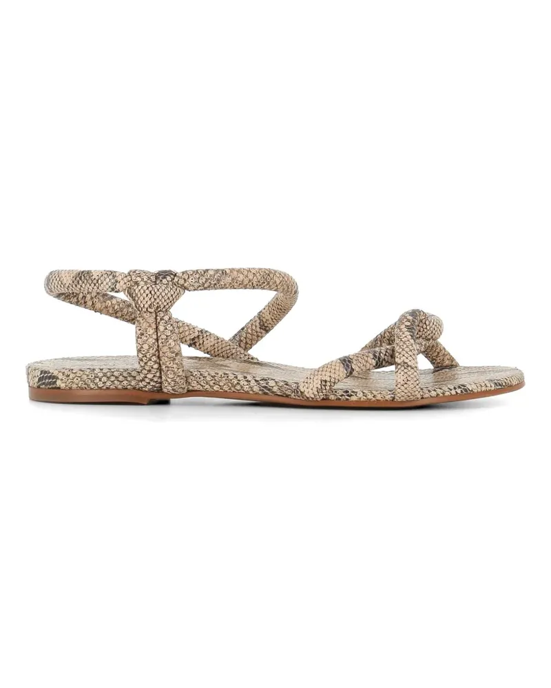 Roberto del Carlo 12107 twisted-strap sandals - Nude Nude