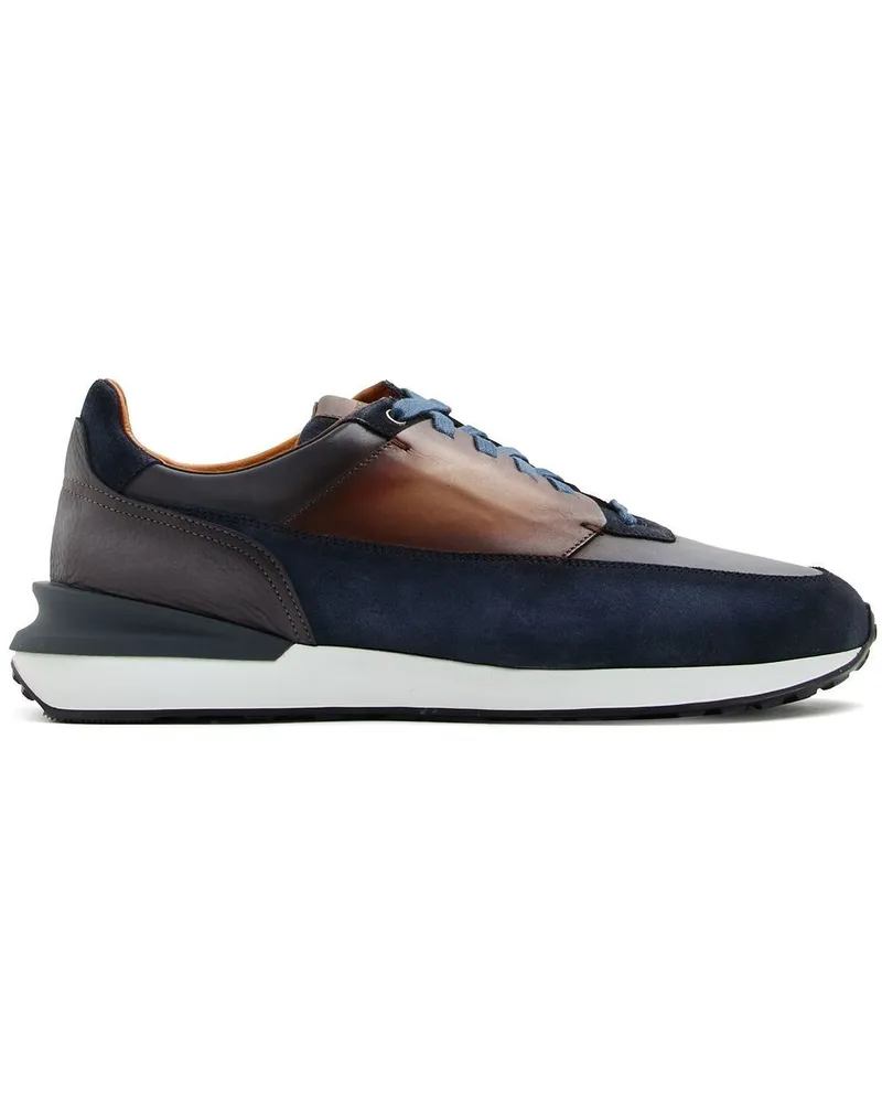 Magnanni Sneakers mit Kontrasteinsätzen - Blau Blau
