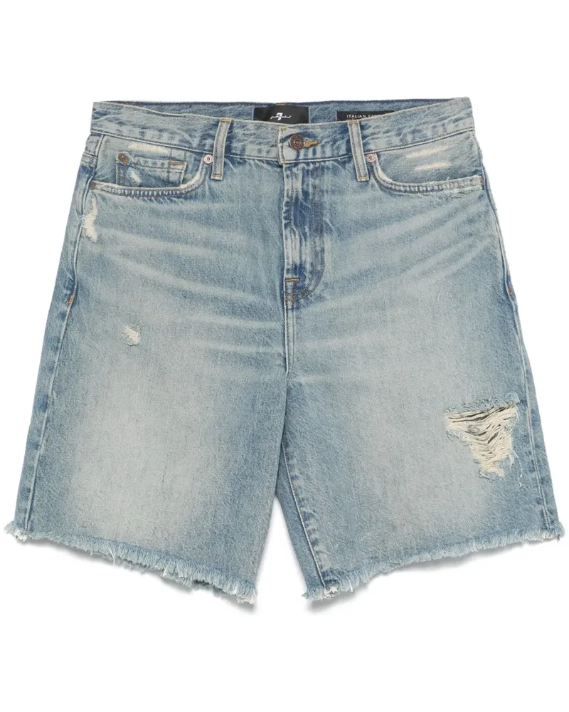 7 for all mankind Lola Jeans-Shorts - Blau Blau