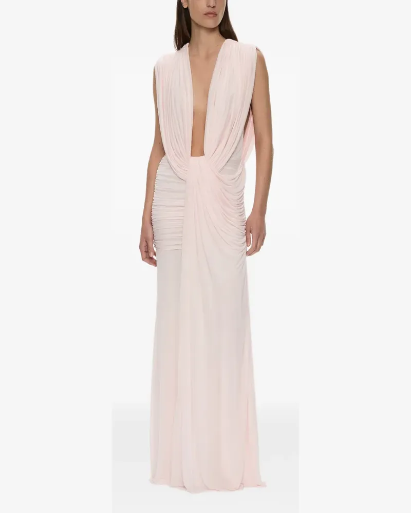 Christopher Esber Maxikleid mit wellenförmiger Drapierung - Rosa Rosa