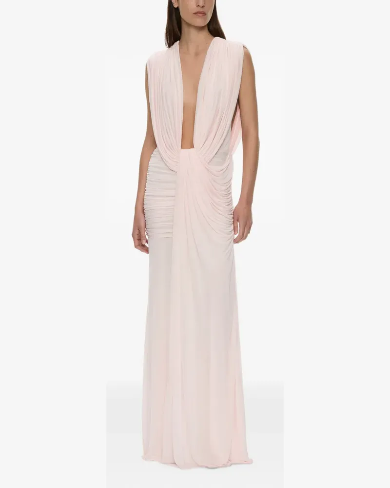 Christopher Esber ripple-drape maxi dress - Rosa Rosa