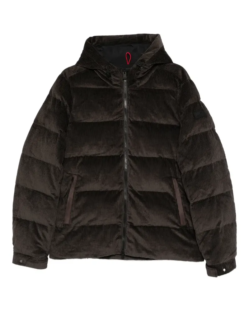 MC2 Saint Barth Cordjacke mit Kapuze - Braun Braun