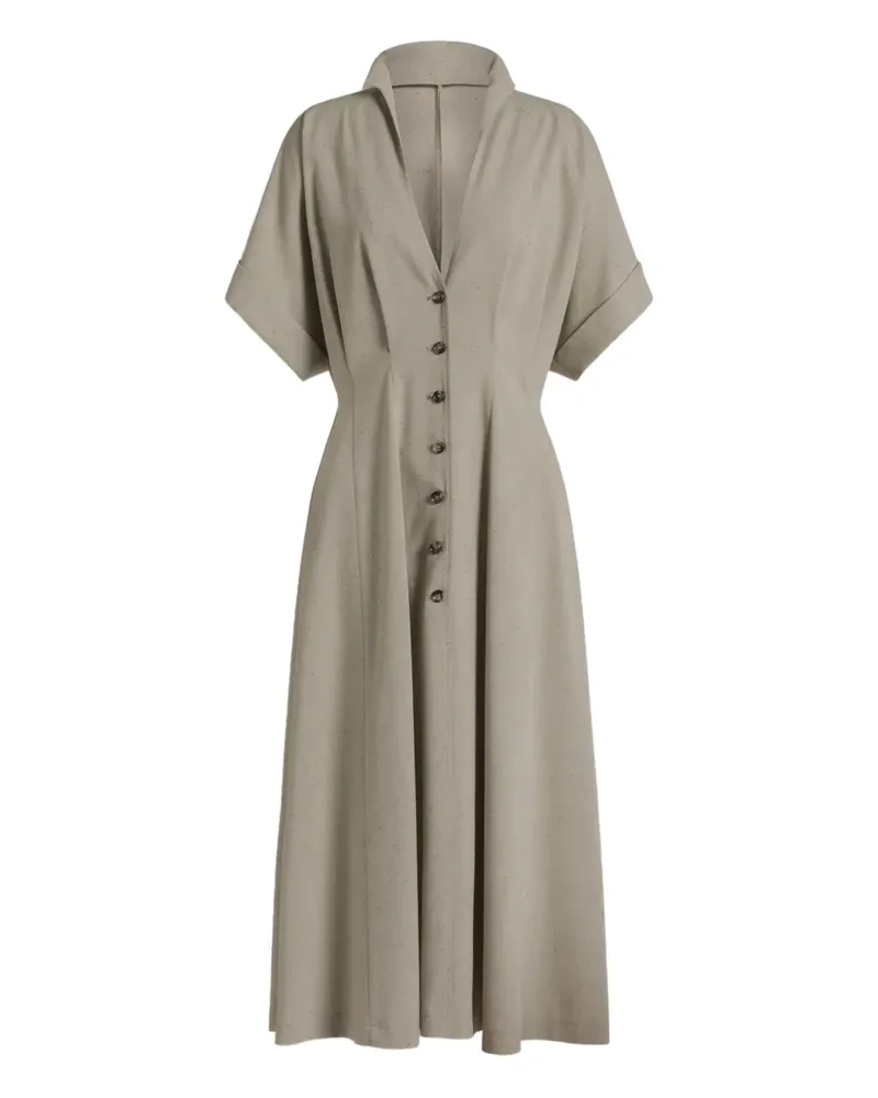 Alberta Ferretti Geknöpftes Kleid - Nude Nude