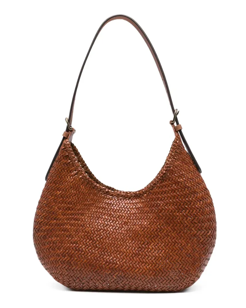 Dragon Diffusion Schultertasche mit Webmuster - Braun Braun