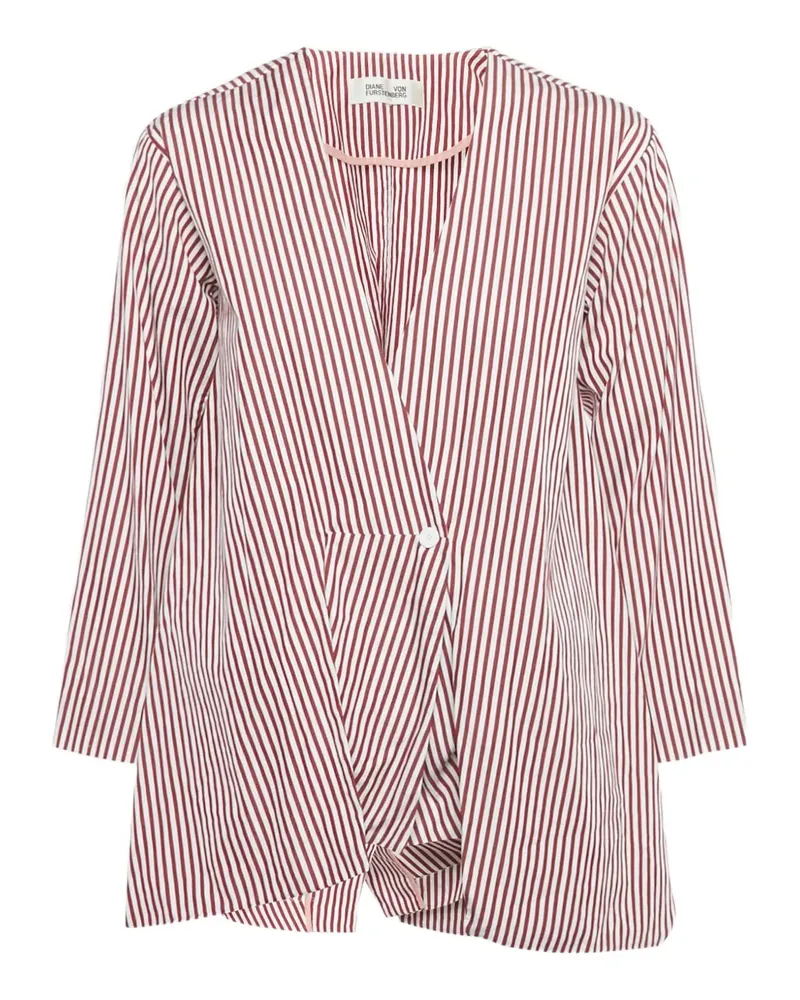 Diane von Furstenberg striped blouse - Weiß Weiß