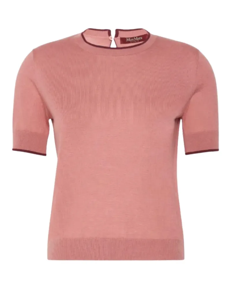 Max Mara Pullover aus Wolle und Seidengarn - Fard - Rosa Rosa