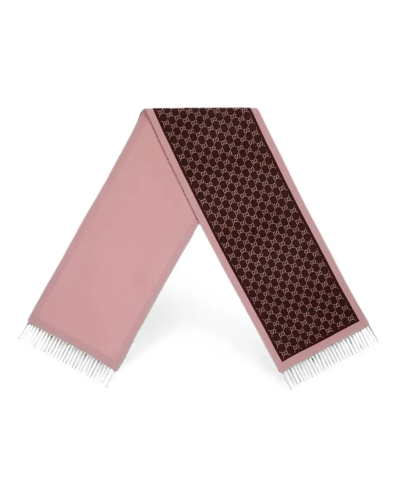 Gucci Schal mit GG-Logo - Rosa Rosa