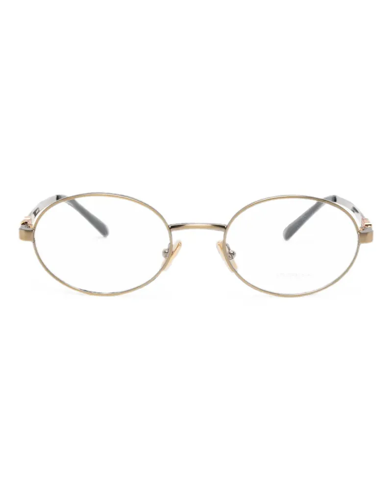 Miu Miu Brille mit ovalem Gestell - Gold Gold