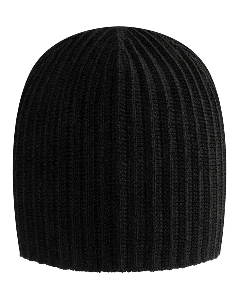 Issey Miyake Penne ribbed beanie hat - Schwarz Schwarz