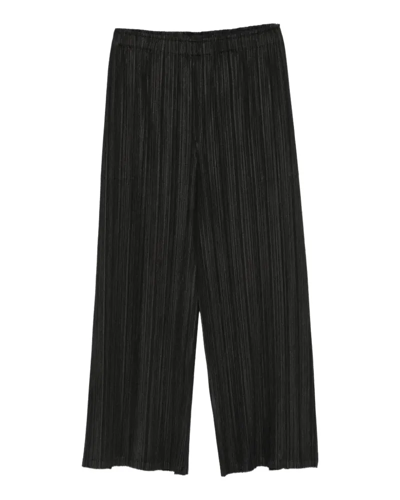 Issey Miyake Klassische Cropped-Hose - Schwarz Schwarz