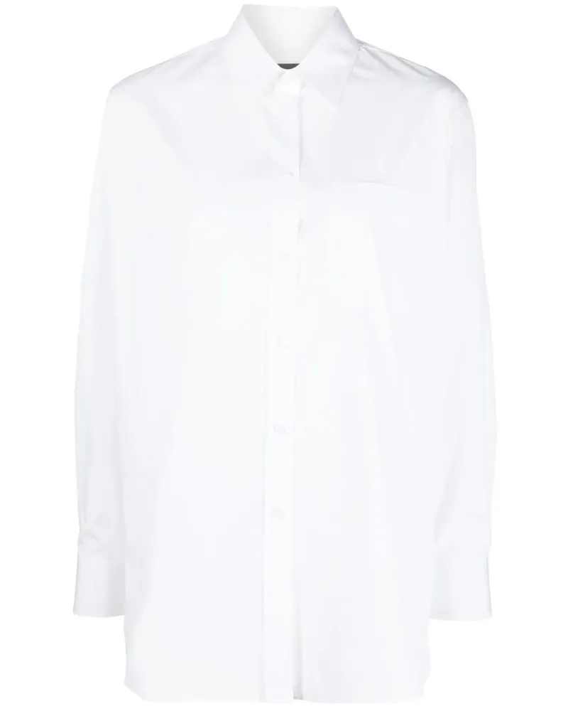 Giorgio Armani Langärmeliges Hemd - Weiß Weiß