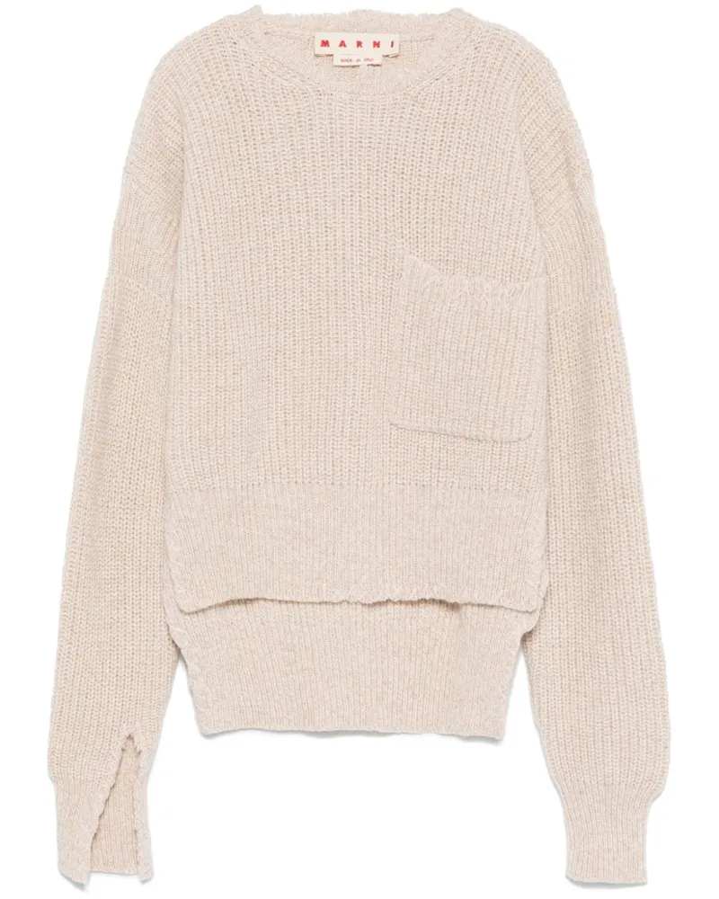 Marni Pullover mit Logo-Stickerei - Braun Braun