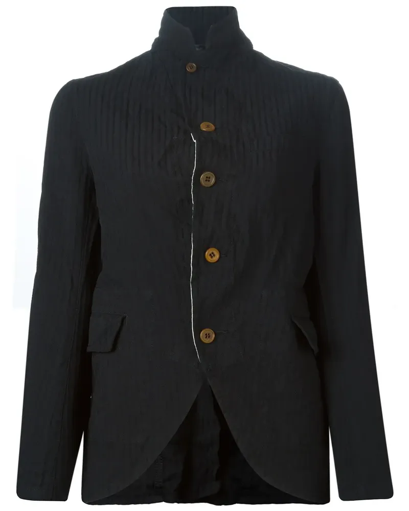 Comme des Garçons Jacquard-Jacke mit Streifenmuster - Schwarz Schwarz
