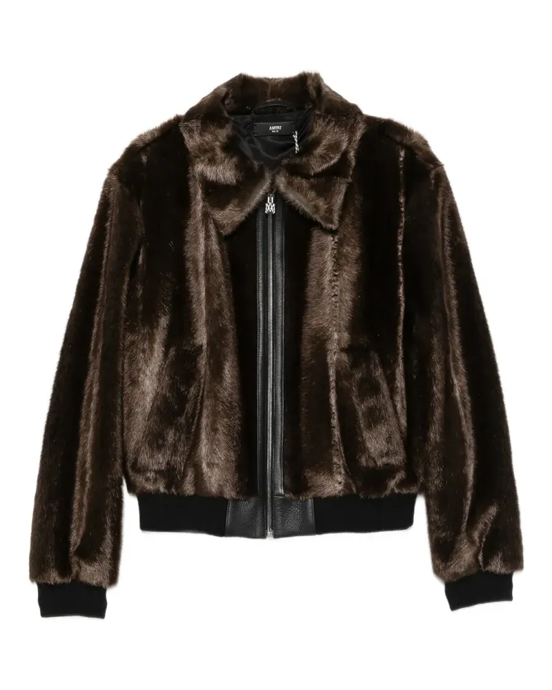 Amiri Jacke mit Faux Fur - Braun Braun