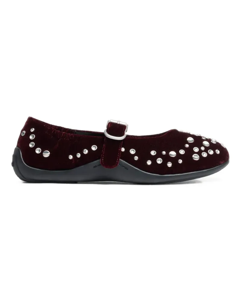 ash Mimosa Ballerinas mit Nieten - Rot Rot