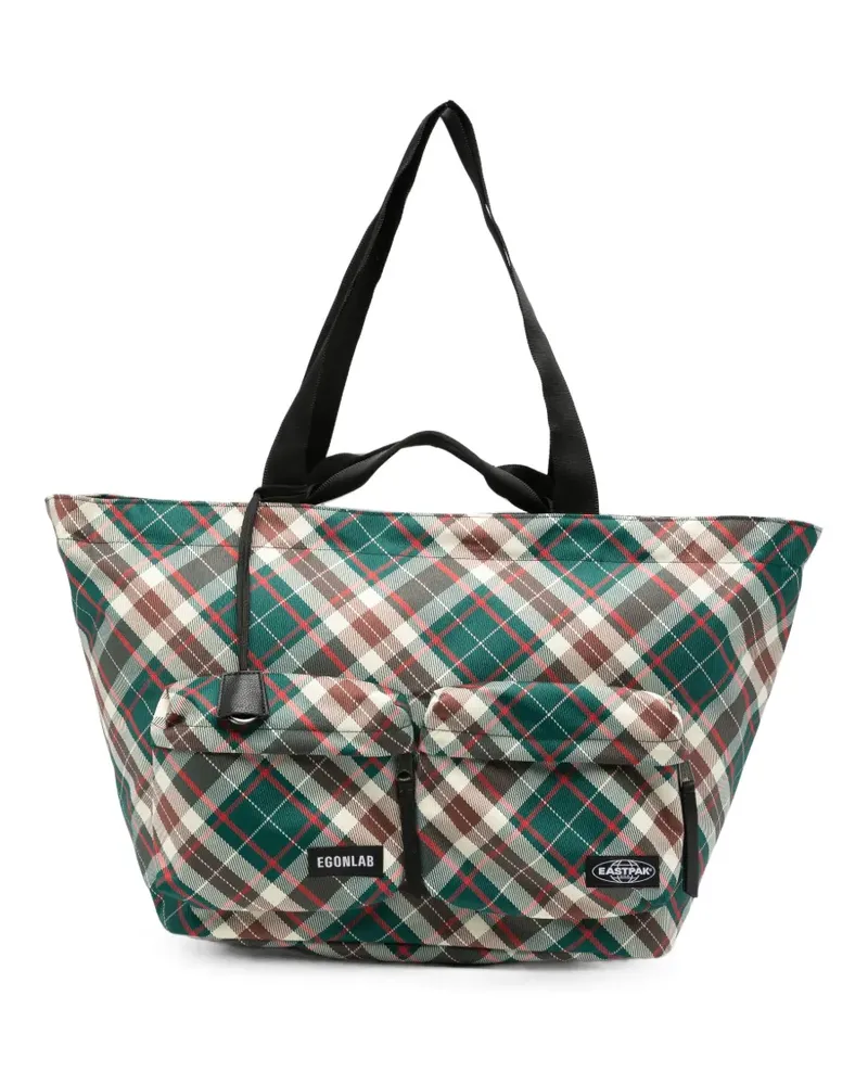 Eastpak Egon check-pattern tote bag - Grün Grün