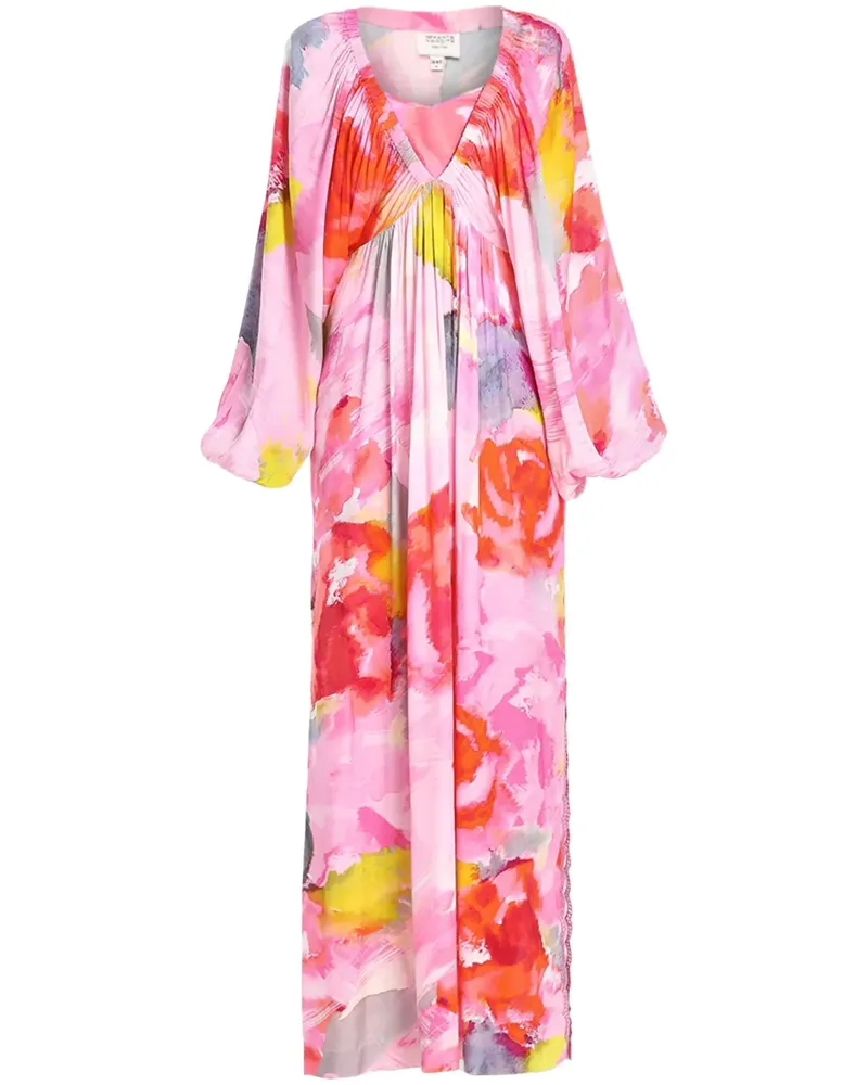 Hemant & Nandita Kleid mit Blumen-Print - Rosa Rosa