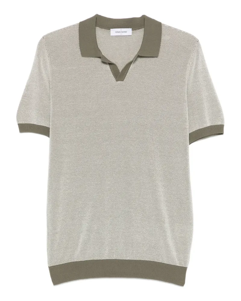 Gran Sasso textured polo T-shirt - Grün Grün